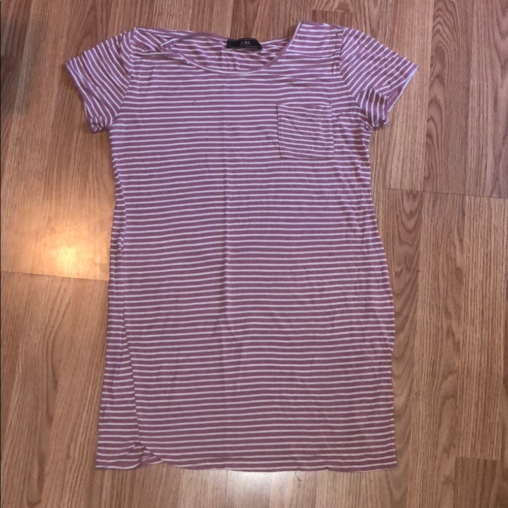 Pink stripped sun dress
